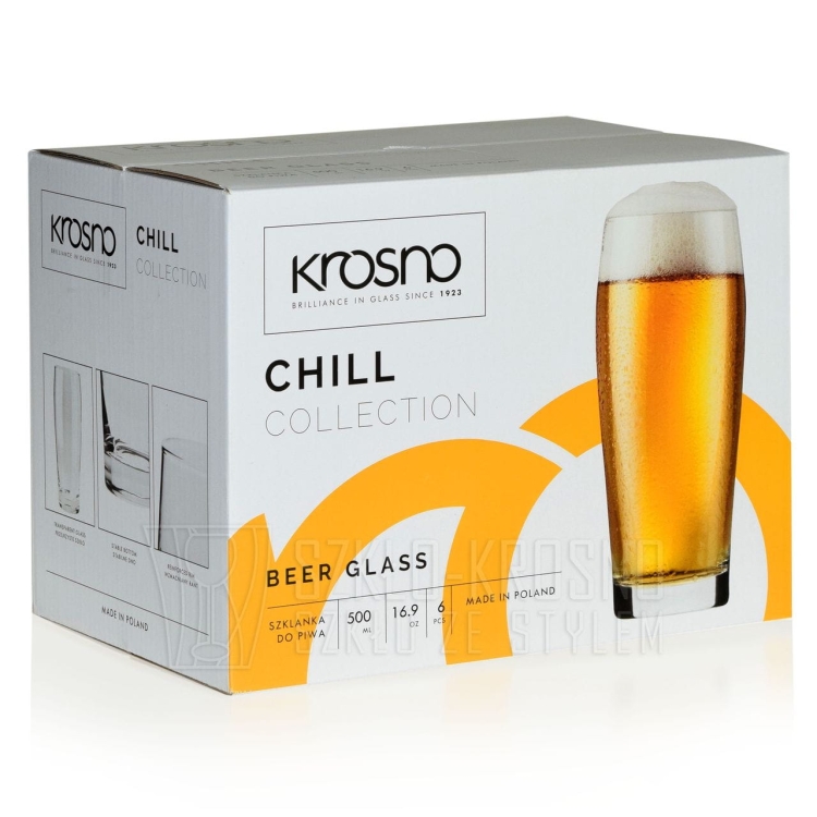 Szklanki do piwa KROSNO Chill 500 ml *