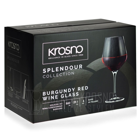 Przejdź do produktu Kieliszki do wina burgund KROSNO Splendour 860/900ml