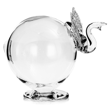 Przejdź do produktu Duża szklana skarbonka SŁOŃ bezbarwny