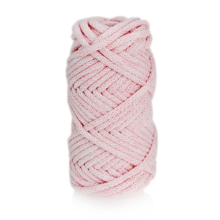 Sznurek do rękodzieła makramy z rdzeniem Pastelowy róż 5mm 20m
