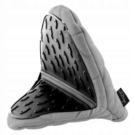 Przejdź do produktu Rękawica kuchenna ochronna łapka silikonowa Vialli Design LIVIO Czarna