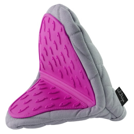 Przejdź do produktu Rękawica kuchenna ochronna łapka silikonowa Vialli Design LIVIO Fuksja