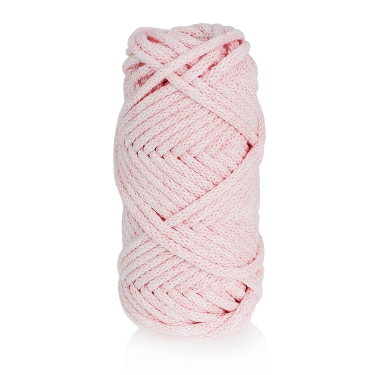 Sznurek do rękodzieła makramy z rdzeniem Pastelowy róż 3mm 20m