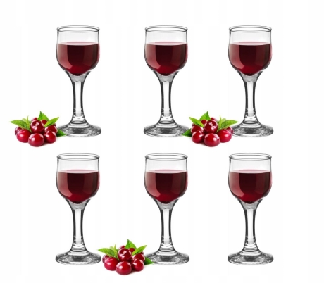 Przejdź do produktu Kieliszki na nóżce stopce do wódki, likieru, nalewek 40ml 6szt