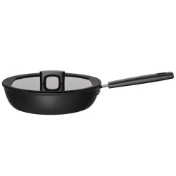 Patelnia szefa kuchni z pokrywką non-stick Fiskars Hard Face 28cm 1052232