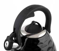 Berretti CZAJNIK Z Gwizdkiem 3L Indukcja Gaz BR-7627 czarny