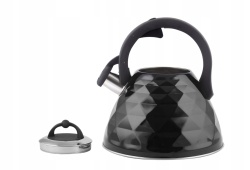 Berretti CZAJNIK Z Gwizdkiem 3L Indukcja Gaz BR-7627 czarny