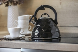 Berretti CZAJNIK Z Gwizdkiem 3L Indukcja Gaz BR-7627 czarny