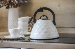 Berretti CZAJNIK Z Gwizdkiem 3L Indukcja Gaz BR-7610 biały