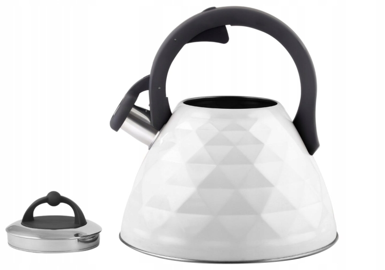 Berretti CZAJNIK Z Gwizdkiem 3L Indukcja Gaz BR-7610 biały