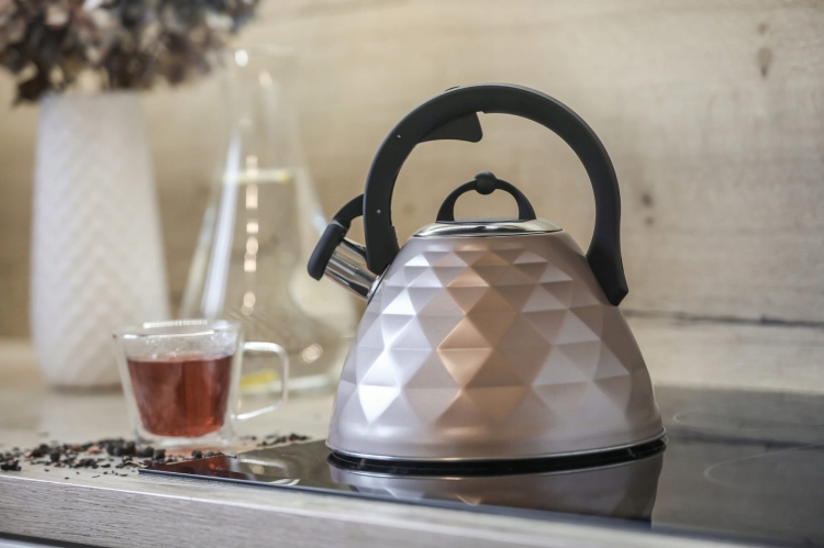 Berretti CZAJNIK Z Gwizdkiem 3L Indukcja Gaz BR-7634 różowy