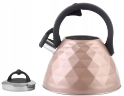 Berretti CZAJNIK Z Gwizdkiem 3L Indukcja Gaz BR-7634 różowy