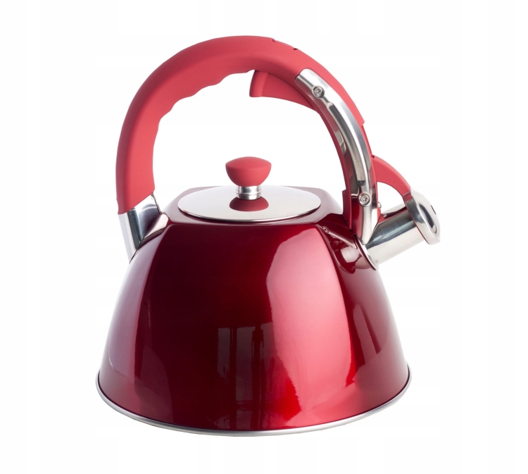 Berretti Giulia CZAJNIK Z Gwizdkiem 3L Indukcja Gaz BR-6231 czerwony