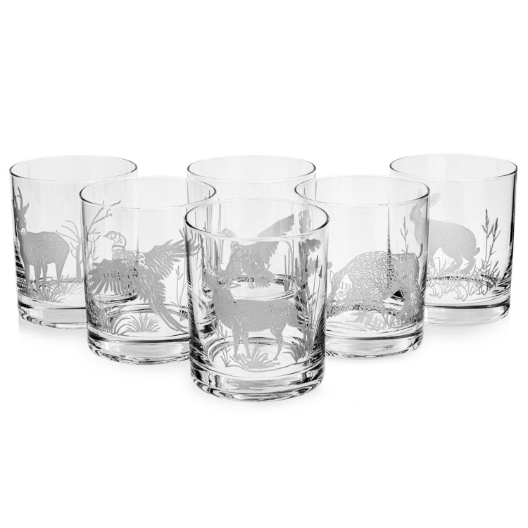 Szklanki do whisky Myśliwskie 300 ml  | 6 szt. w pudełku szklanka.pl