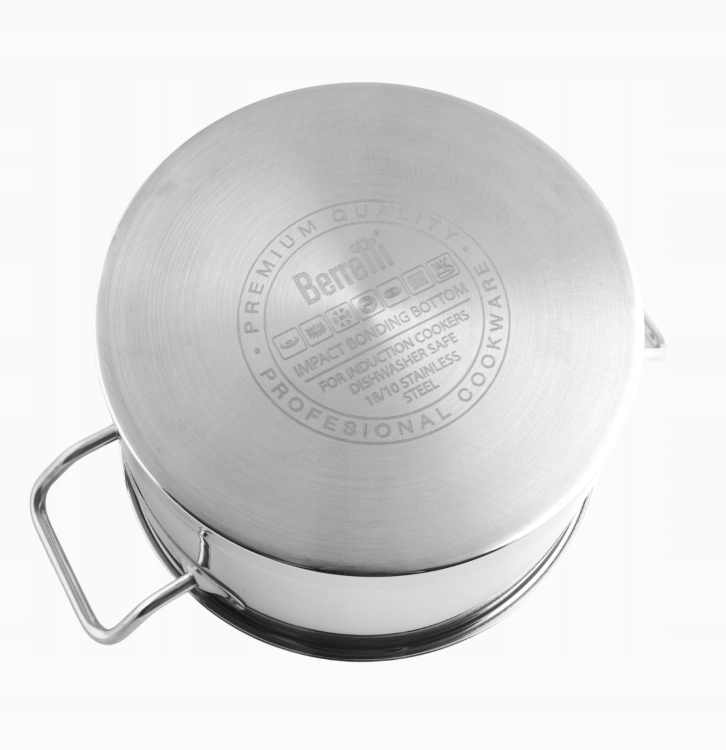 Berretti garnek 1,5L Gemini 16cm ze stali nierdzewnej z pokrywką BR-0918