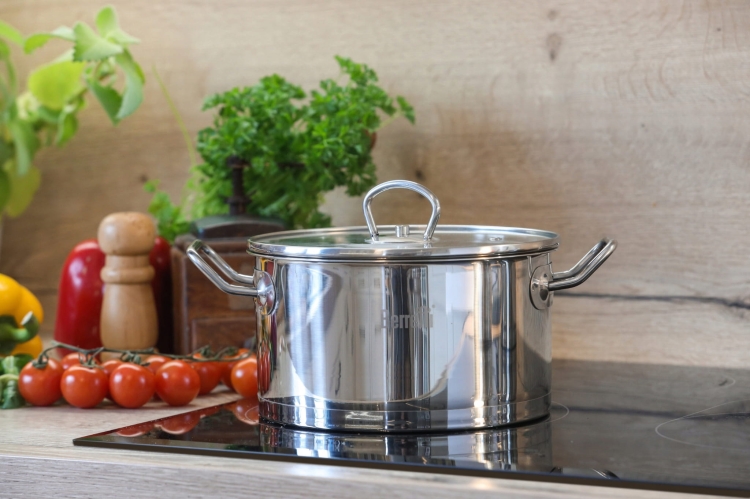 Berretti Gemini garnek z pokrywką 8L 26cm stal nierdzewna BR-6774