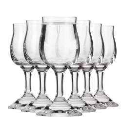 Klasyczne kieliszki do wódki na nóżce KROSNO Gema 25ml 6szt