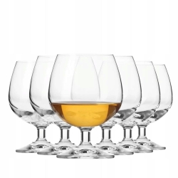 Kieliszki do koniaku brandy na nóżce KROSNO Servo Line 230ml 6szt