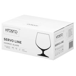 Kieliszki do koniaku brandy na nóżce KROSNO Servo Line 230ml 6szt