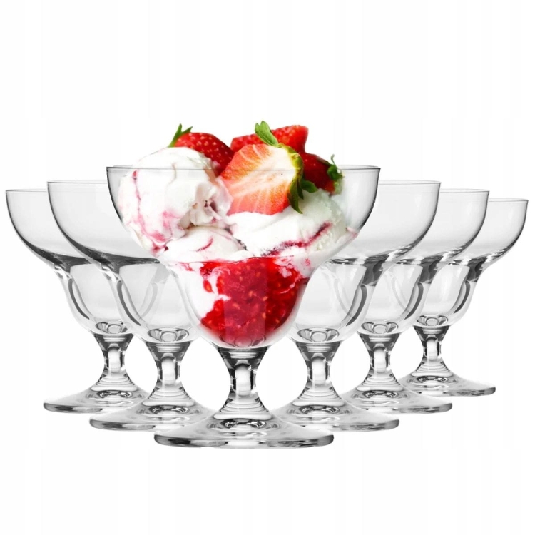 Pucharki czarki na lody desery sałatki KROSNO Avant-Garde 340ml 6szt