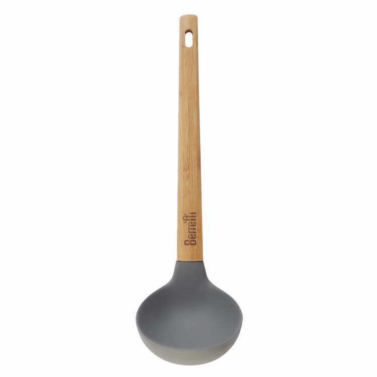 Berretti BR-6491 łyżka wazowa silikonowa bambusowa do sosu zupy