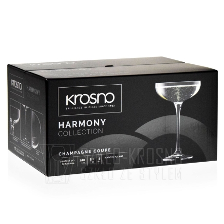 Przejdź do produktu Płaskie kieliszki do szampana KROSNO Harmony 240ml
