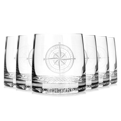 Szklanki do whisky Szkło-Krosno "Róża Wiatrów" 300 ml | 6 szt. w pudełku