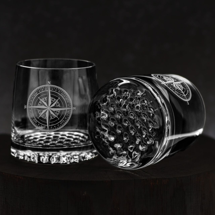 Szklanki do whisky Szkło-Krosno "Róża Wiatrów" 300 ml | 6 szt. w pudełku