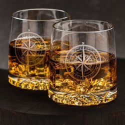 Szklanki do whisky Szkło-Krosno "Róża Wiatrów" 300 ml | 6 szt. w pudełku