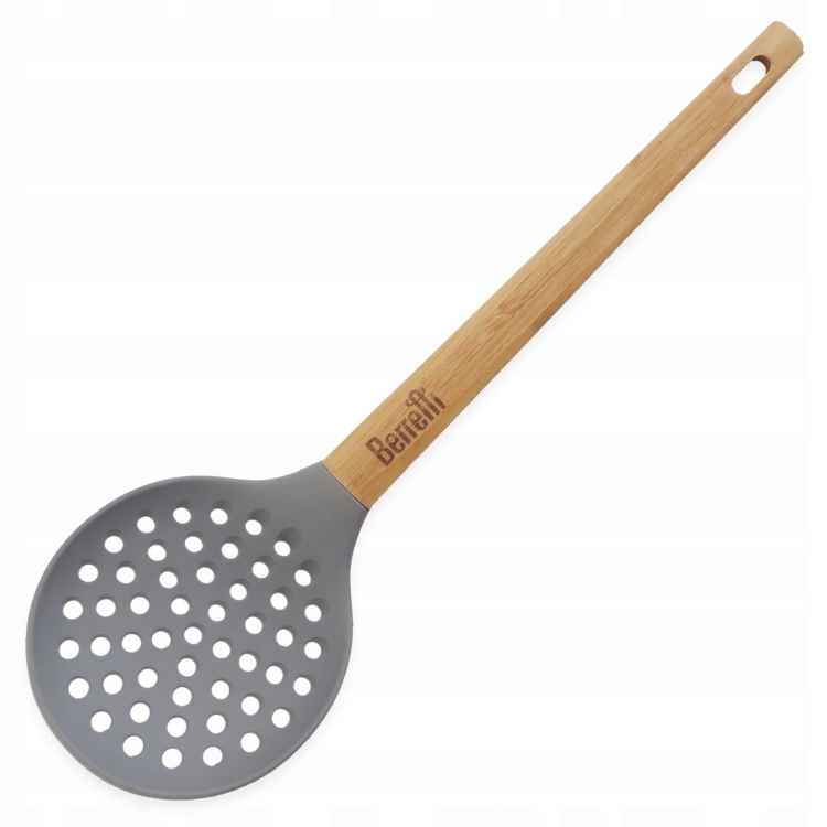 Berretti BR-6484 Łyżka cedzakowa silikon bambus