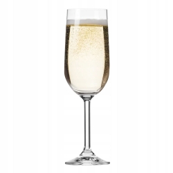 Klasyczne kieliszki do szampana na nóżce KROSNO Gema 210ml 6szt