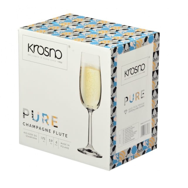 Kieliszki do szampana KROSNO Pure 170 / 175ml