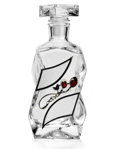 Ekskluzywny zestaw karafka salaterka szlachetny kamień Karneol 080