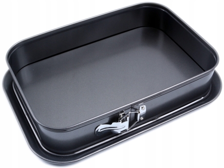 Przejdź do produktu Forma tortownica blacha prostokątna do pieczenia Berretti 35x23,5cm BR-8709