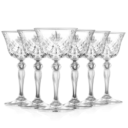 Kryształowe kieliszki do koktajli martini RCR Melodia Coupette 160ml 6szt