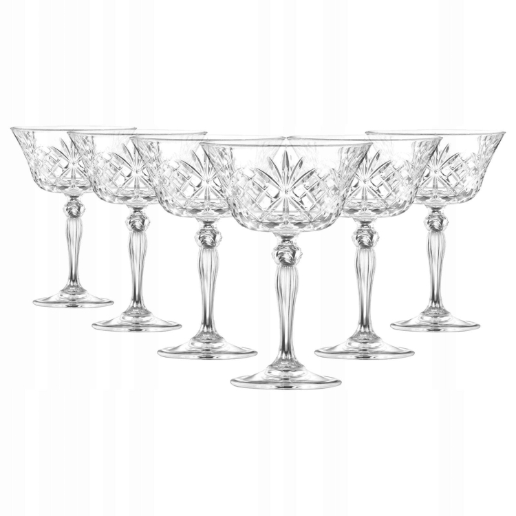 Kryształowe kieliszki do szampana RCR Melodia Champagne 260ml 6szt