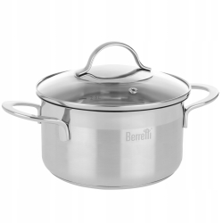 Berretti kpl garnków 8el. stal 18/10 indukcja gaz Breva BR-6385