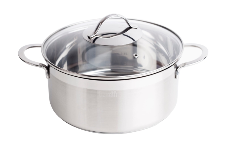 Berretti kpl garnków 8el. stal 18/10 indukcja gaz Breva BR-6385