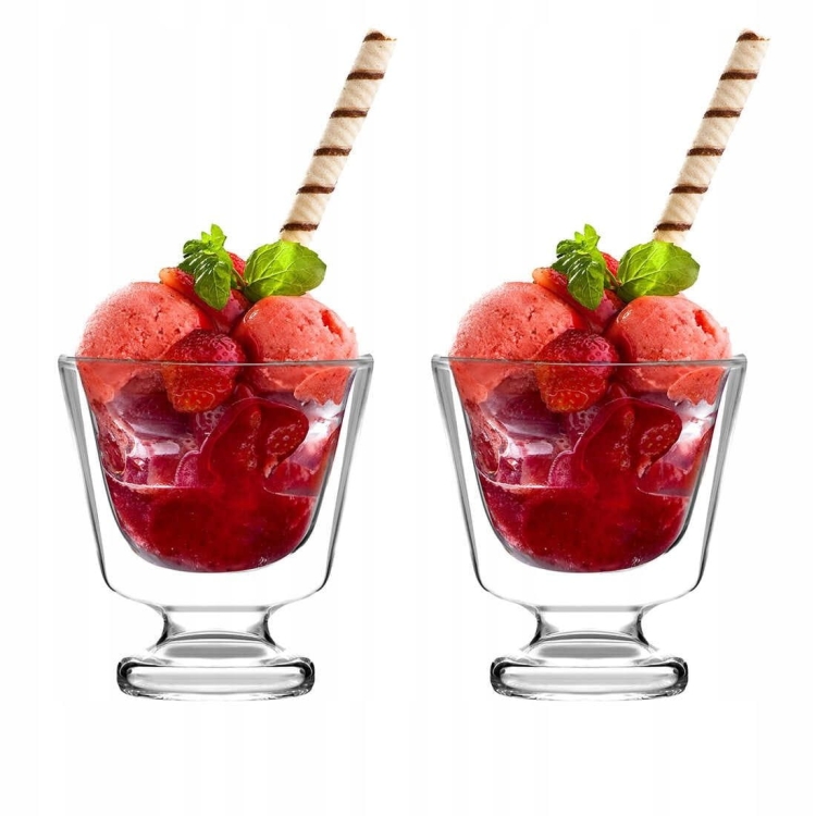 Pucharki termiczne do lodów z podwójną ścianką Vialli Design SOHO 250ml 2szt