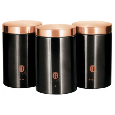 Przejdź do produktu BerlingerHaus pojemniki kuchenne black rose BH1734