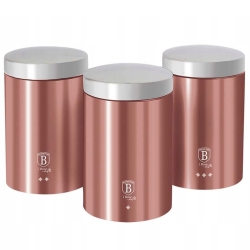 BerlingerHaus pojemniki kuchenne black rose BH-6270