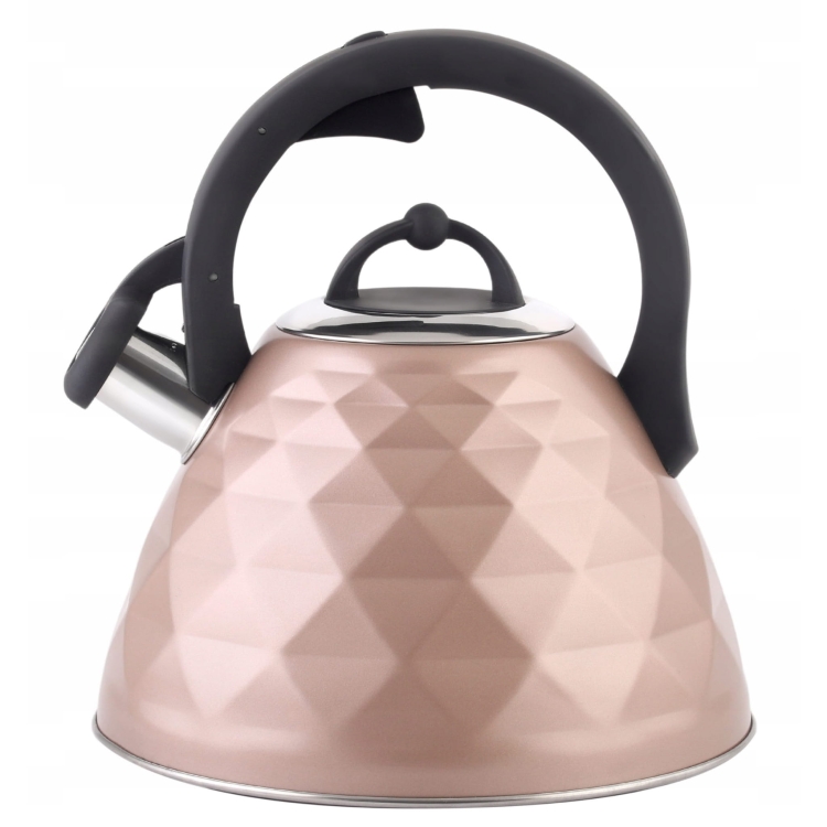 Berretti CZAJNIK Z Gwizdkiem 3L Indukcja Gaz BR-7634 różowy