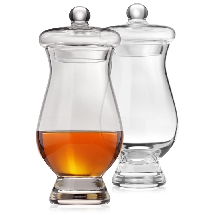 Degustacyjne kieliszki z pokrywką do whisky 200ml 2szt