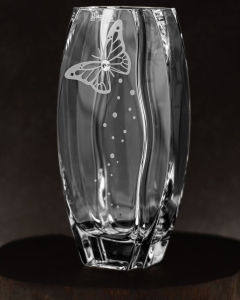 Wazon dekoracyjny szklany 26cm z kryształem SWAROVSKI X2760