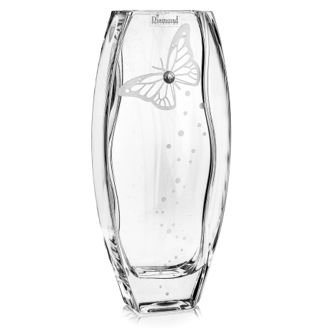 Przejdź do produktu Wazon dekoracyjny szklany 26cm z kryształem SWAROVSKI X2760