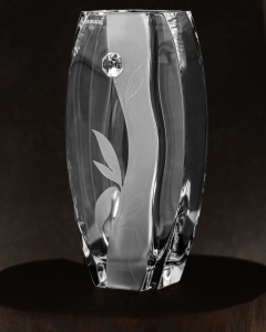 Wazon dekoracyjny szklany 26cm z kryształem SWAROVSKI X2229
