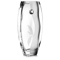 Wazon dekoracyjny szklany 26cm z kryształem SWAROVSKI X2229
