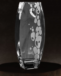 Wazon dekoracyjny szklany 26cm z kryształem SWAROVSKI X2234