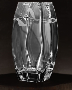 Wazon dekoracyjny szklany 30cm z kryształem SWAROVSKI X2763