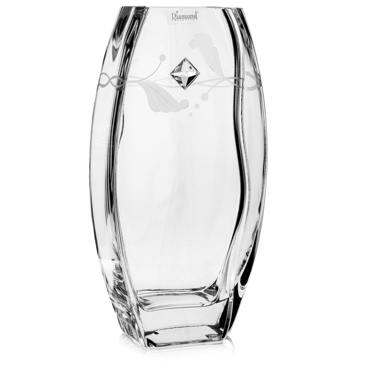 Wazon dekoracyjny szklany 30cm z kryształem SWAROVSKI X2763